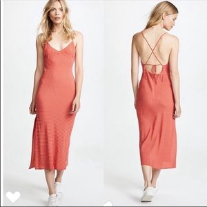 Blue Life Perfect Slip Dress in Candy Red dot